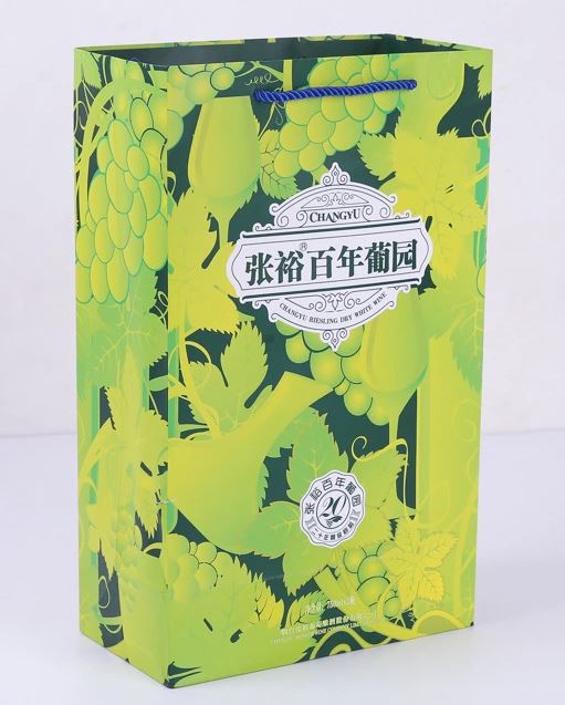 Green High quality Hardcover Wine Bottle Gift Boxes With Paper Card Insert
